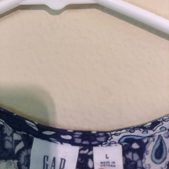 Gap Split Neck Mix Print Maxi Dress L - Picture 3 of 3